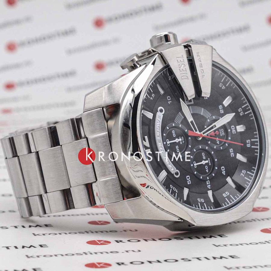 Часы Diesel Mega Chief DZ4308 — сталь металл, Италия