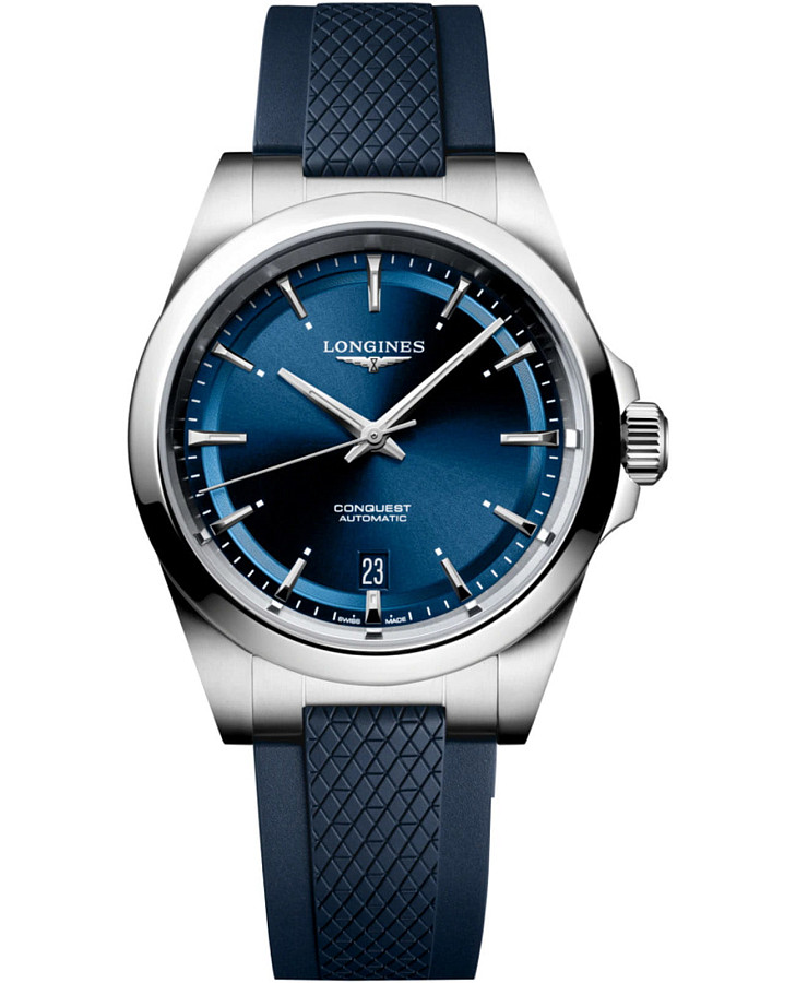 Часы Longines Conquest L3.720.4.92.9 — женские, синий