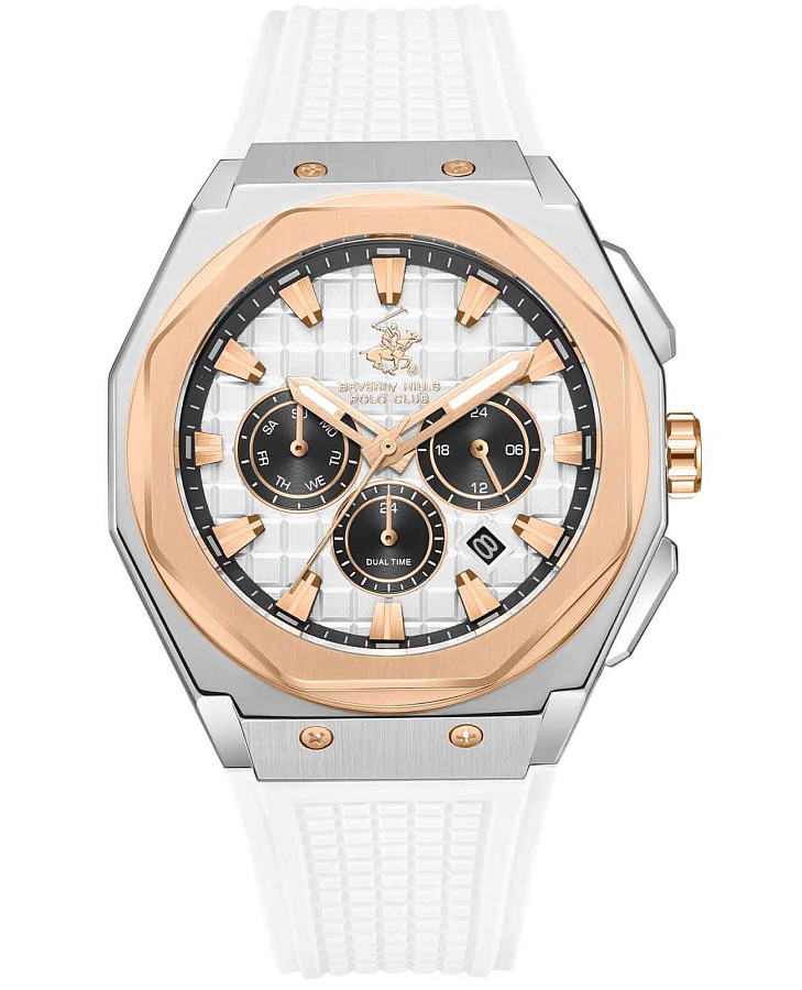 Часы Beverly Hills Polo Club BP3718X.533 — мужские, белый