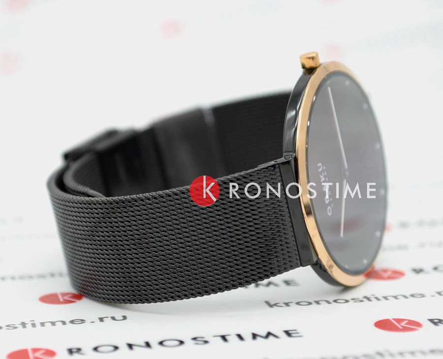 Часы Obaku Ultra Slim V230LXMBMB — сталь с ip покрытием, женские