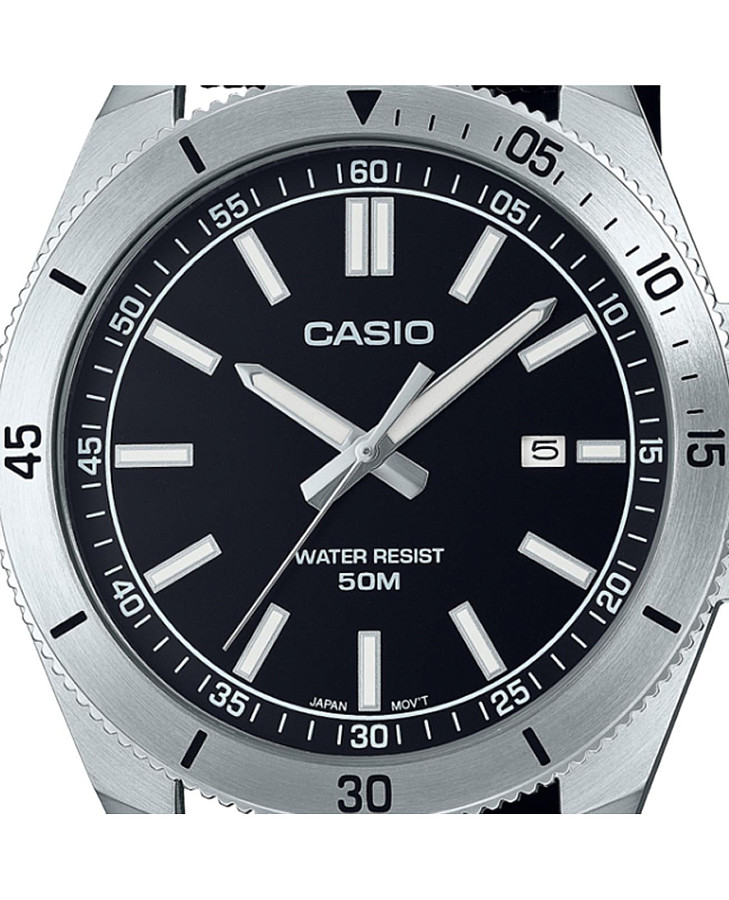 Часы Casio Collection MTP-B155C-1EV — мужские, тканевый