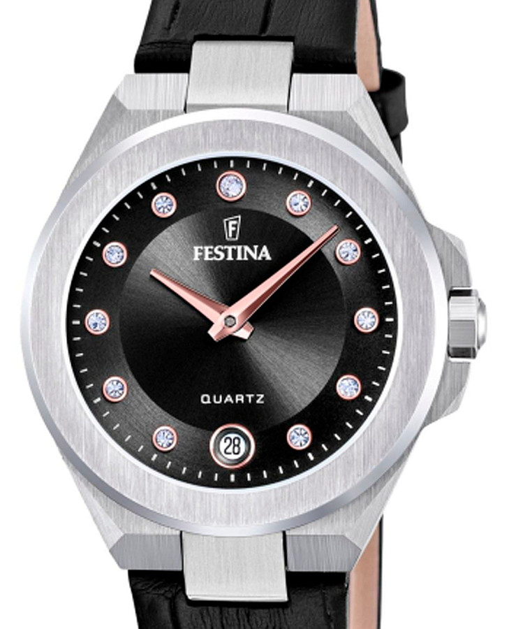 Часы Festina Mademoiselle F20701/5 — кварцевые, сталь металл