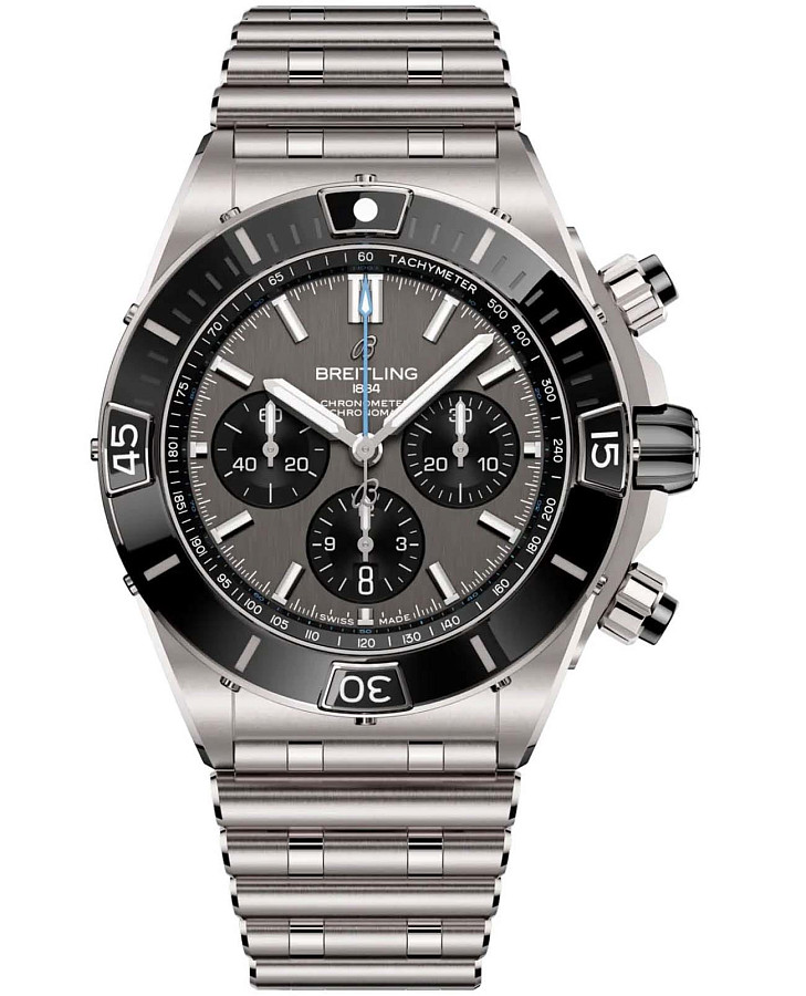 Часы Breitling Super Chronomat B01 44 mm EB0136251M1E1 — мужские, серый