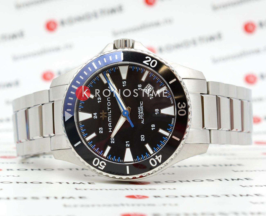 Часы Hamilton Khaki Navy Scuba H82315131 — механические, сталь металл