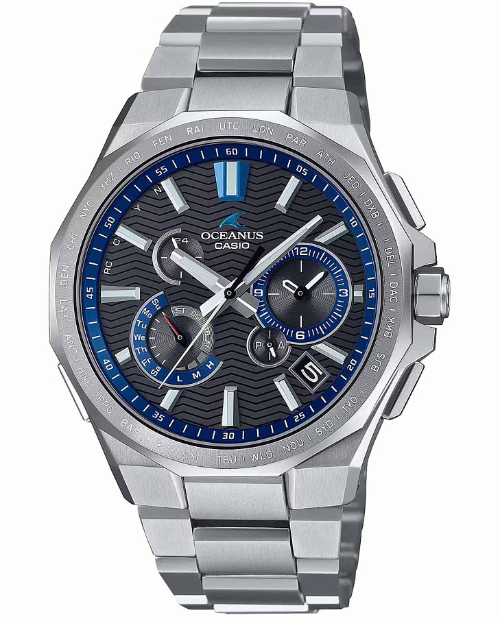 Часы Casio Oceanus OCW-T6000-1A — мужские, серый