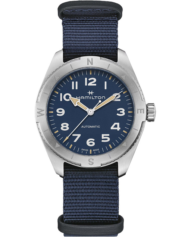 Часы Hamilton Khaki Field Expedition Auto H70315940 — мужские, синий