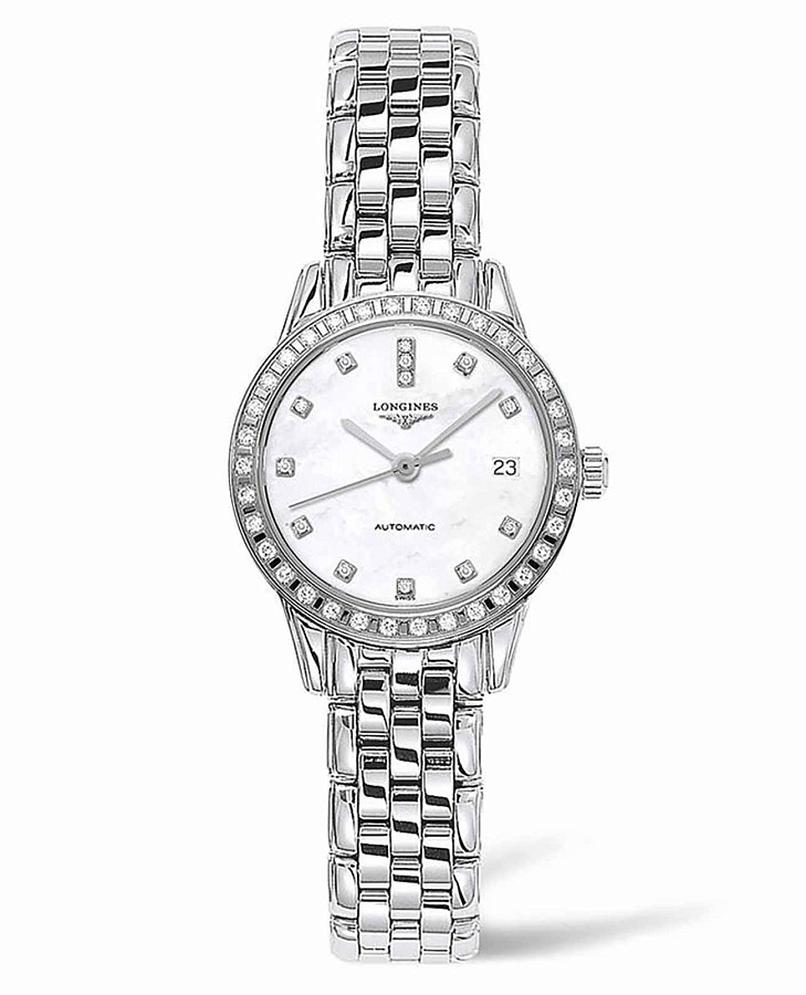Часы Longines Flagship L4.274.0.87.6 — женские, белый