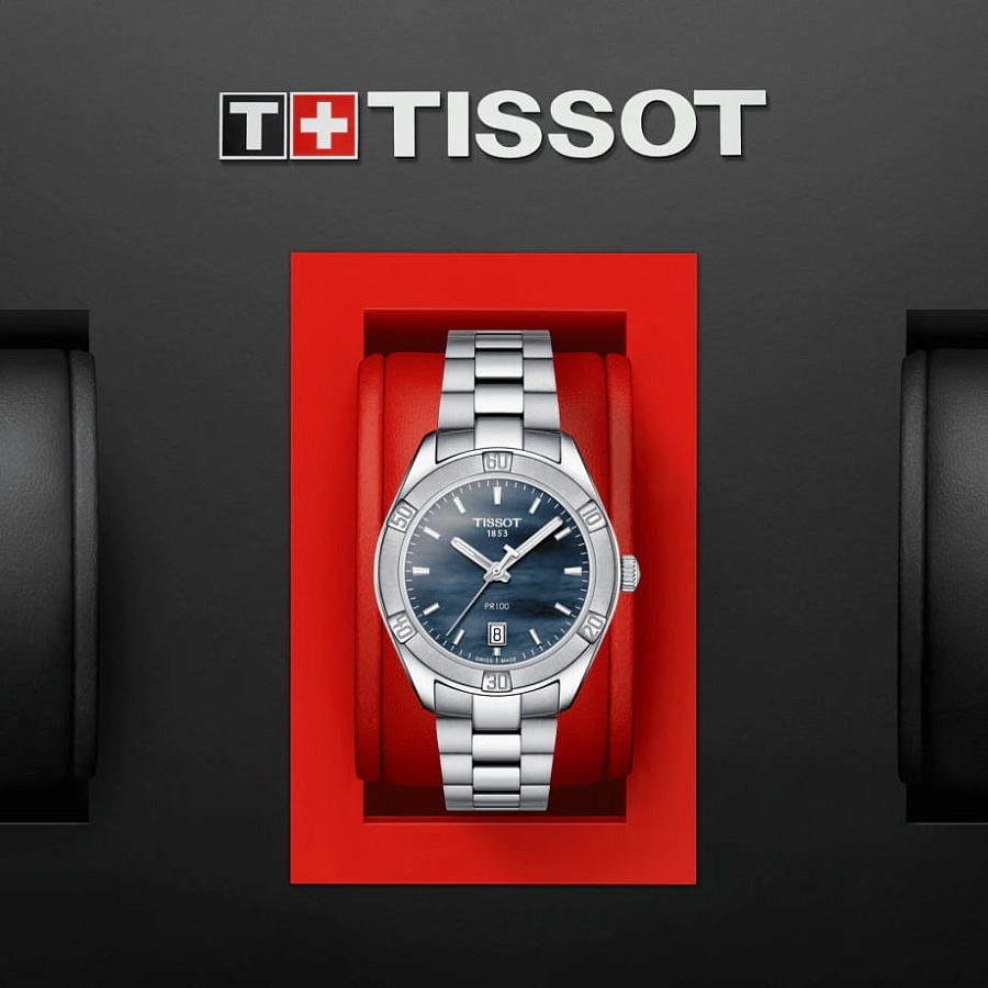 Часы Tissot PR 100 Sport Chic T101.910.11.121.00 — сталь металл, Швейцария