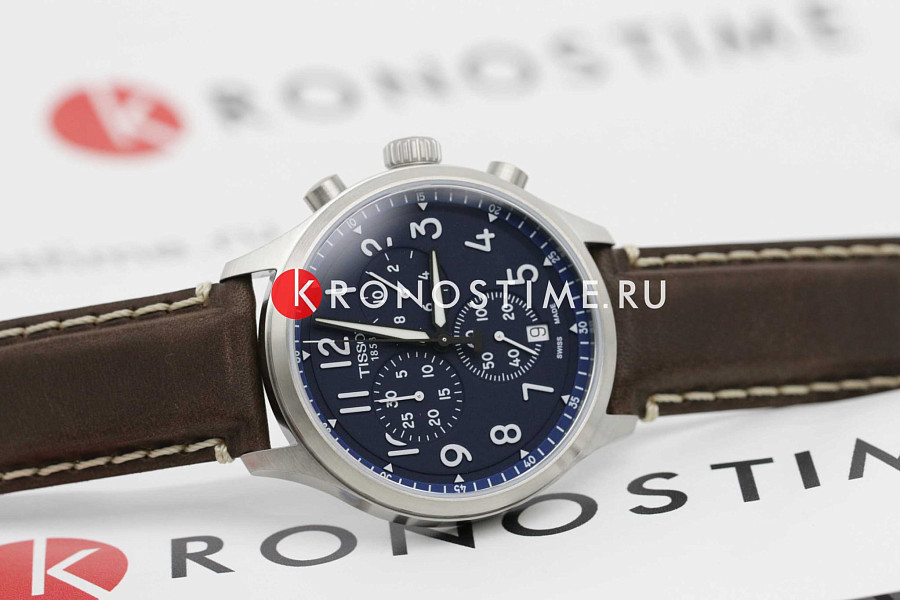 Часы Tissot Chrono XL Vintage T116.617.16.042.00 — металл сталь, кожаный