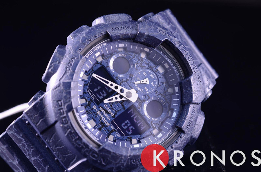 Часы Casio G-Shock GA-100CG-2A — пластик, Япония