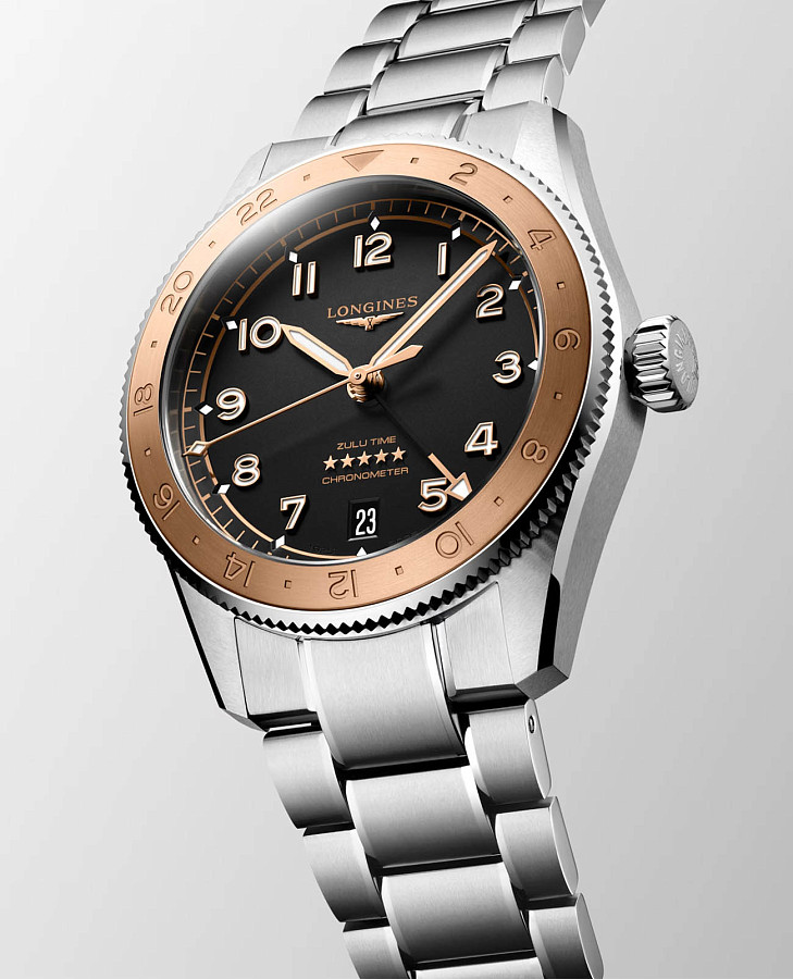 Часы Longines Spirit L3.803.5.53.6 — сталь золото, Швейцария