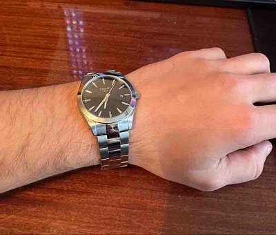 Фото покупателя: Швейцарские механические наручные часы Tissot Gentleman Powermatic 80 Silicium T127.407.11.051.00