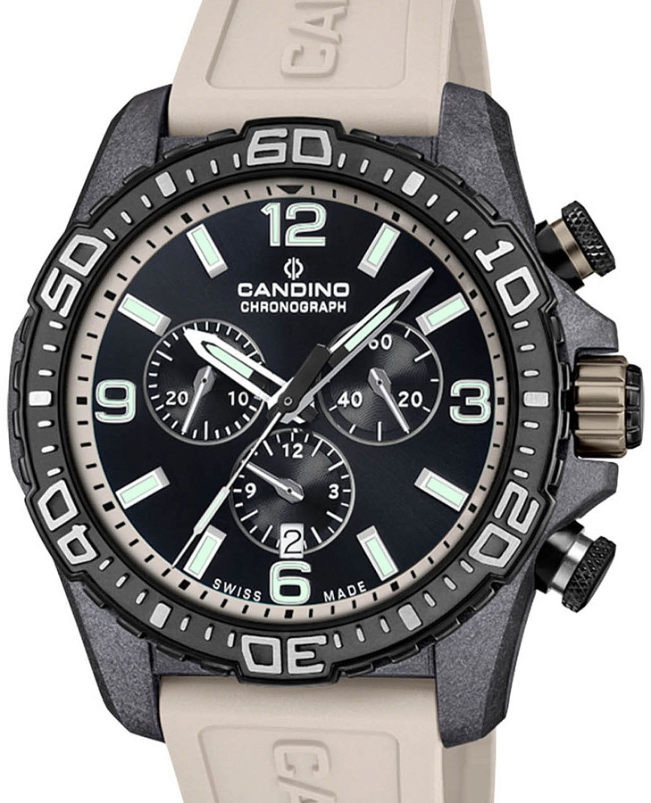Часы Candino Chronos C4779/1 — кварцевые, карбон