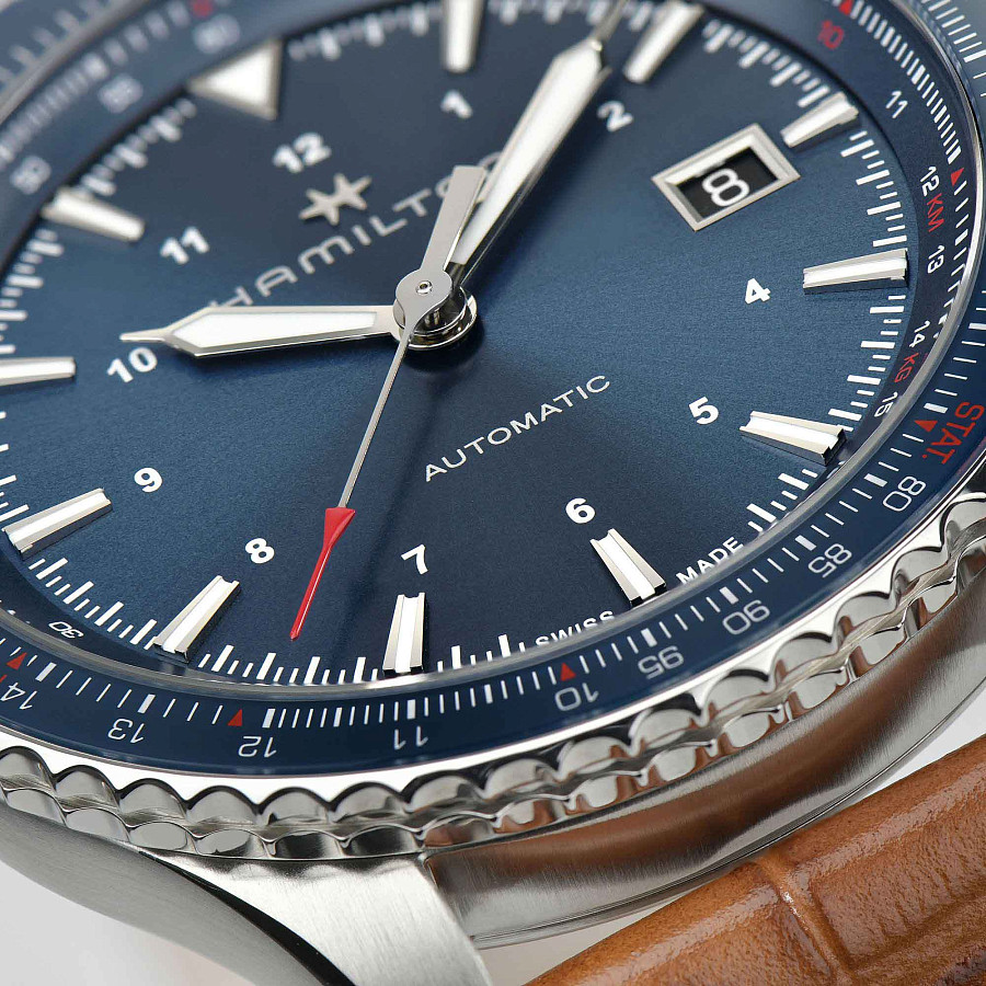 Часы Hamilton Khaki Aviation Converter Auto H76645540 — кожаный, мужские