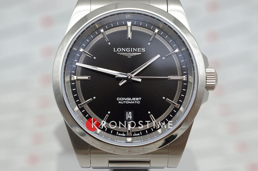 Часы Longines Conquest L3.830.4.52.6 — механические, сталь металл