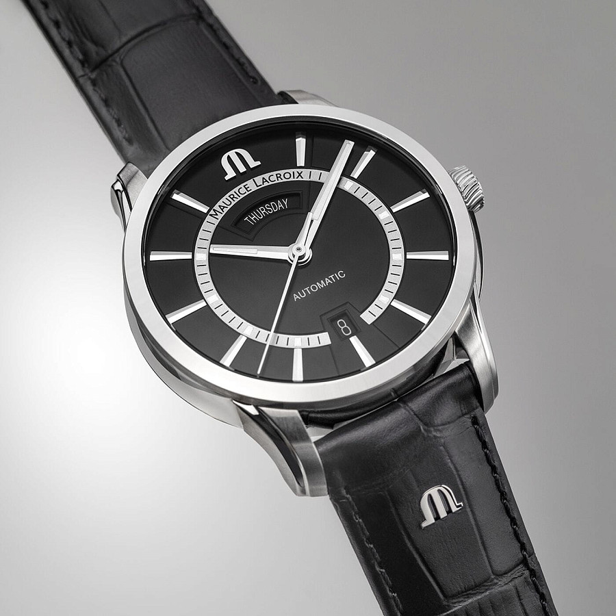 Часы Maurice Lacroix Pontos Day Date PT6358-SS001-332-2 — металл сталь, Швейцария