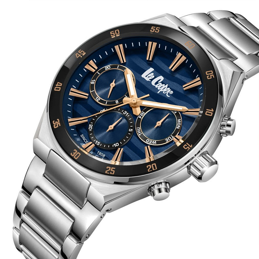 Часы Lee Cooper LC08175.390 — кварцевые, суперметалл металл