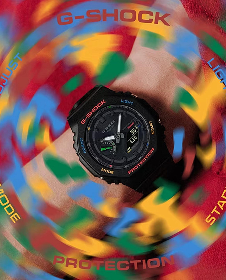 Часы Casio G-Shock GA-B2100FC-1ADR (GA-B2100FC-1A) — электронные, карбон пластик