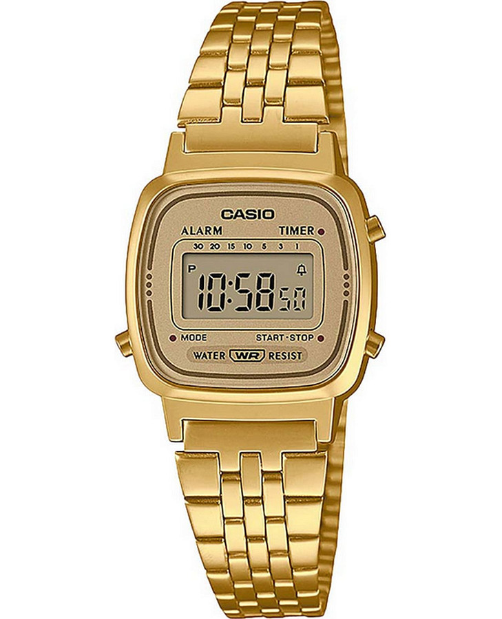 Часы Casio Collection LA670WETG-9A — женские, желтый