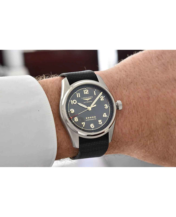 Часы Longines Spirit L3.811.1.53.2 — нейлон, мужские
