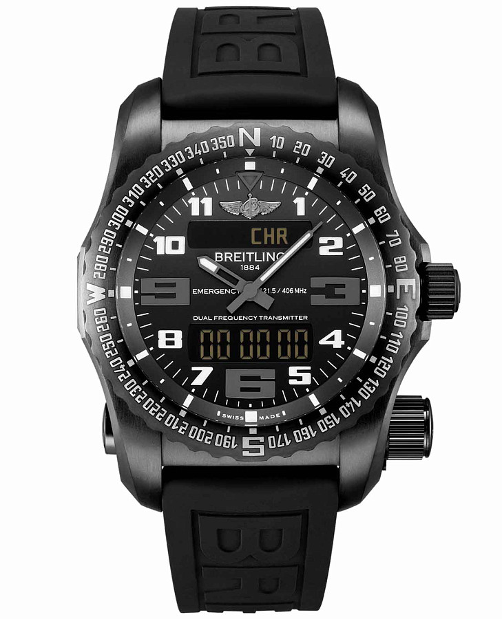 Часы Breitling Emergency V76325221B1S1 — мужские, черный