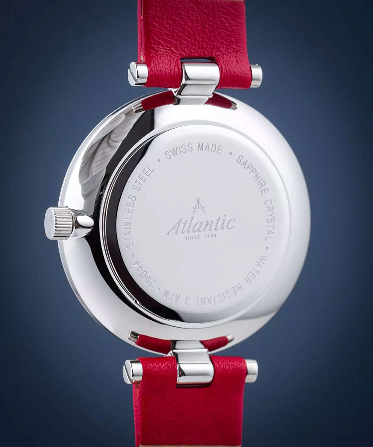 Часы Atlantic Elegance Royal Diamonds & Rubies Edition 29044.41.09 — сталь металл, Швейцария