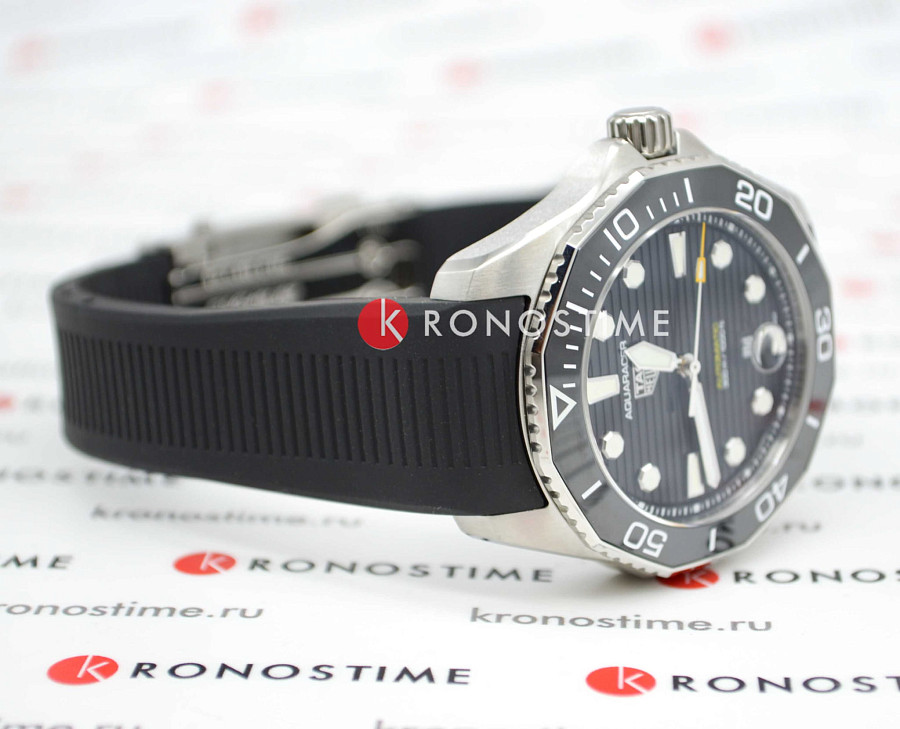 Часы TAG Heuer Aquaracer Professional 300 WBP201A.FT6197 — черный, сталь металл