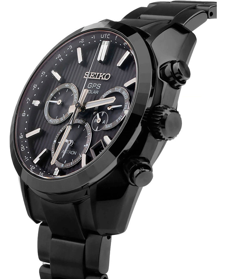 Часы Seiko Astron GPS Solar SSH023J1 — кварцевые, керамика металл сталь
