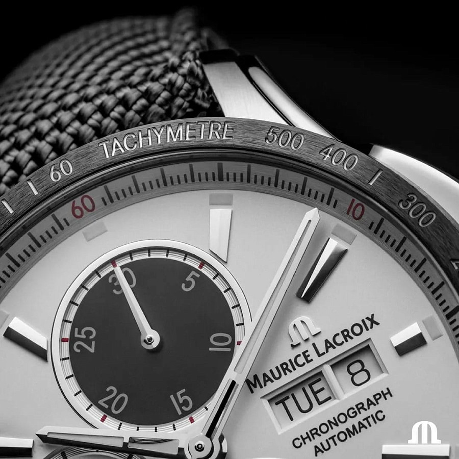 Часы Maurice Lacroix Pontos Chronograph 43mm PT6038-SSL2H-130-A — металл сталь, Швейцария