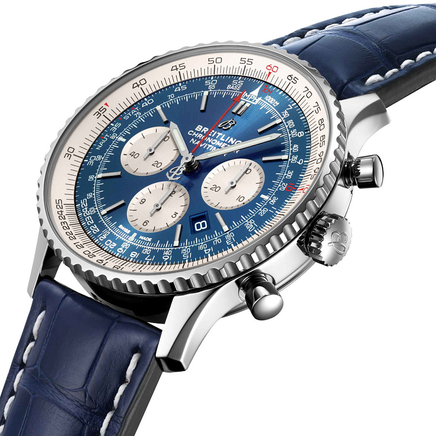 Часы Breitling Navitimer B01 Chronograph 46 AB0127211C1P1 — механические, металл сталь