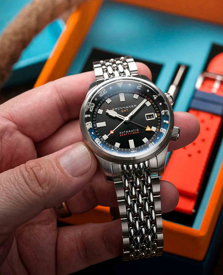 Часы Spinnaker Bradner Gmt Automatic SP-5121-66 — мужские, серебристый