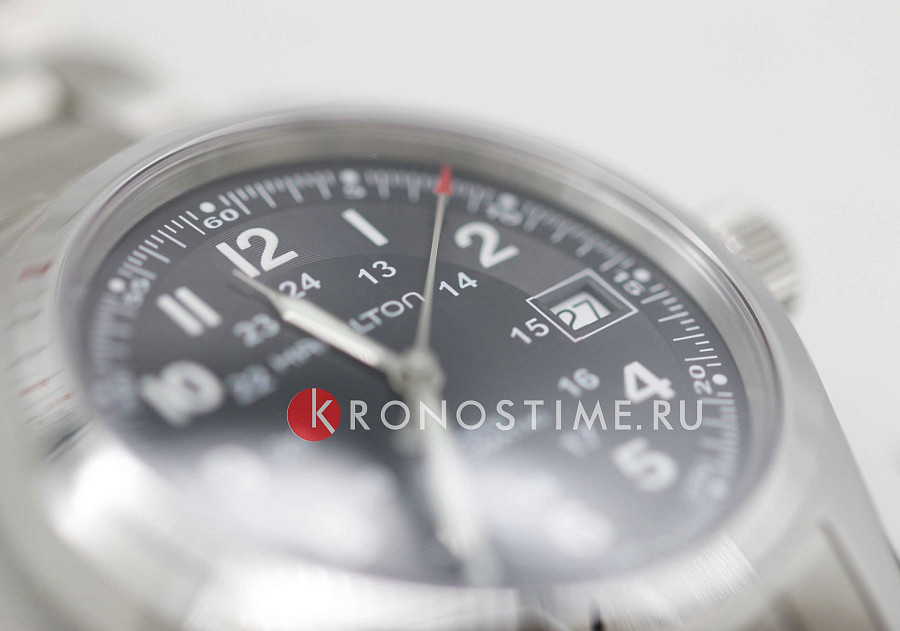 Часы Hamilton Khaki Field Auto H70455133 — мужские, нержавеющая сталь