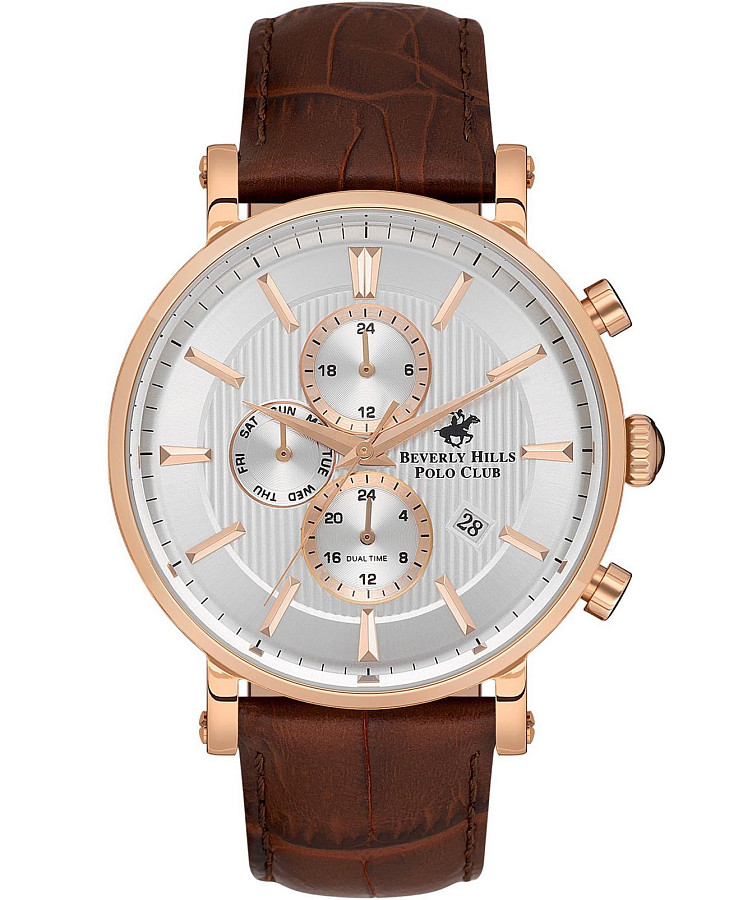Часы Beverly Hills Polo Club BP3548X.432 — мужские, серебристый