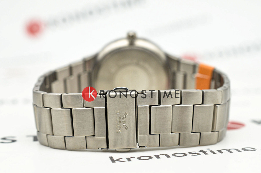 Часы Boccia Titanium Circle-Oval 3652-01 — титановый, мужские