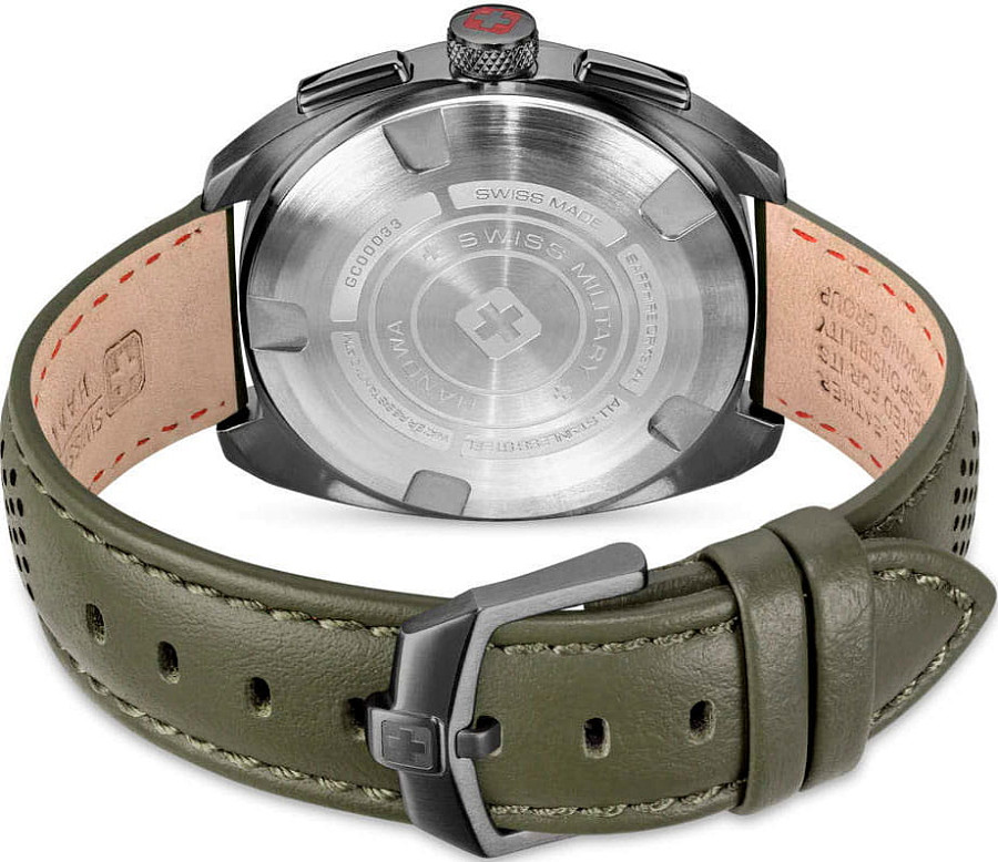 Часы Swiss Military Hanowa SMWGC0003340 — кожаный, мужские