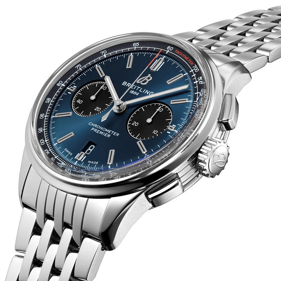 Часы Breitling Premier B01 Chronograph 42 AB0118221C1A1 — механические, сталь металл