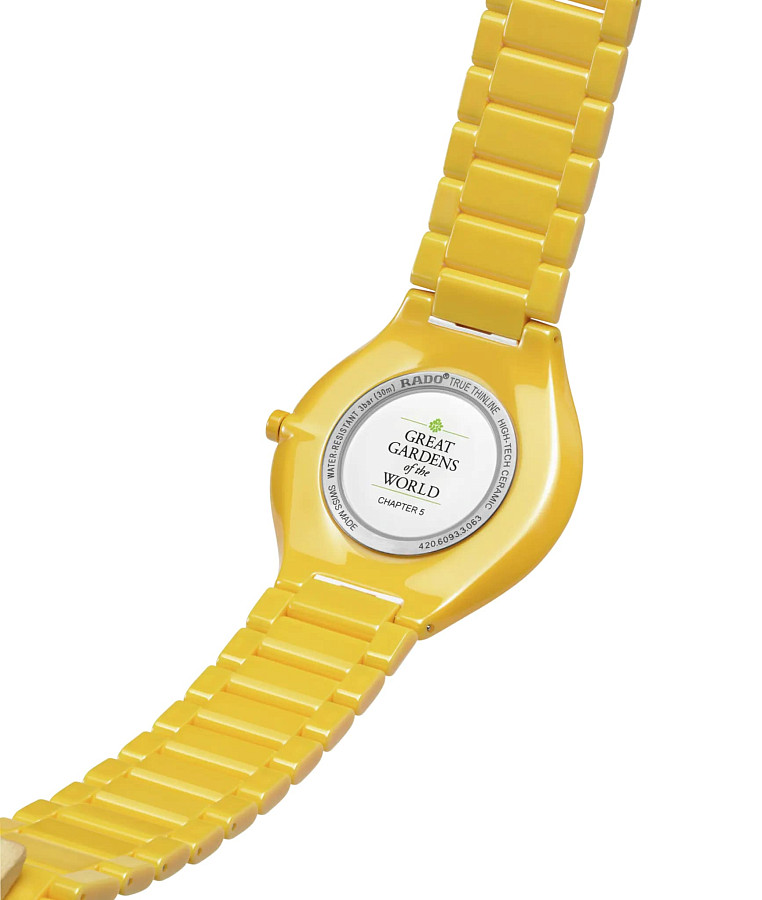 Часы Rado True Thinline x Great Gardens of the World R27122252 — керамика, Швейцария