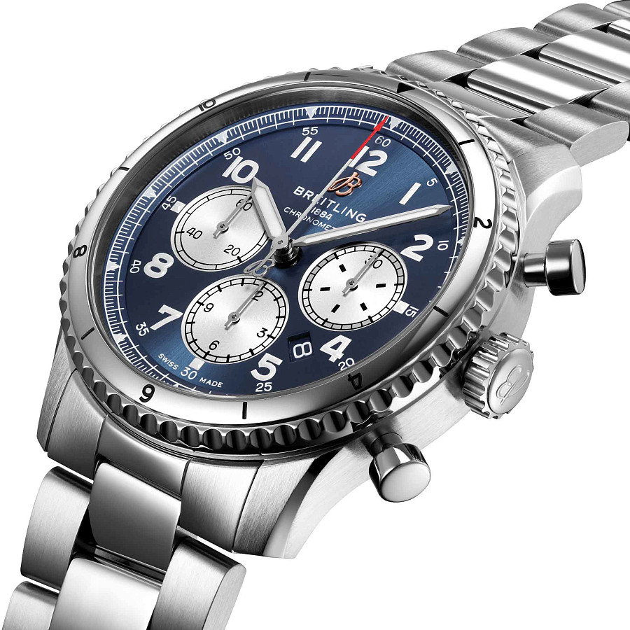 Часы Breitling Aviator 8 B01 Chronograph 43 AB0119131C1A1 — механические, сталь металл