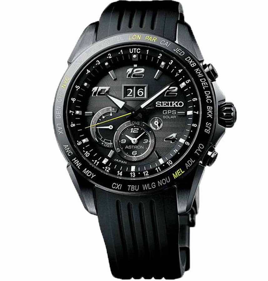 Часы Seiko Astron GPS Solar SSE143J1 — мужские, черный