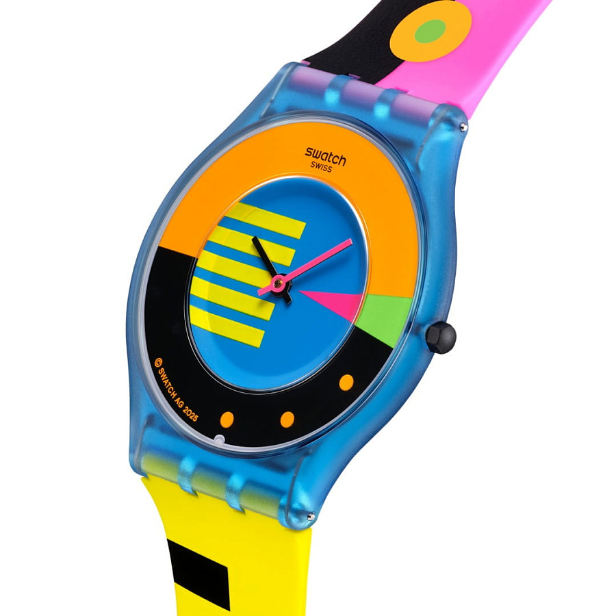 Часы Swatch Neon Flumotions SS08S101 — пластик, Швейцария