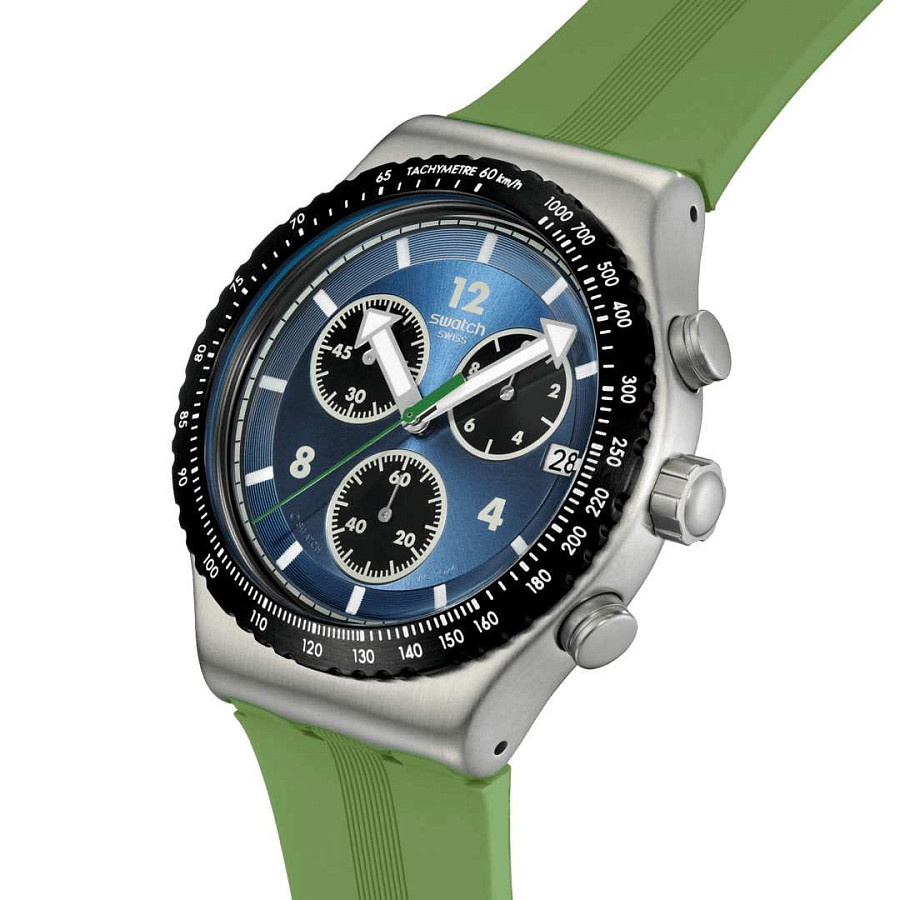 Часы Swatch I New Chrono YVS531 — кварцевые, металл сталь