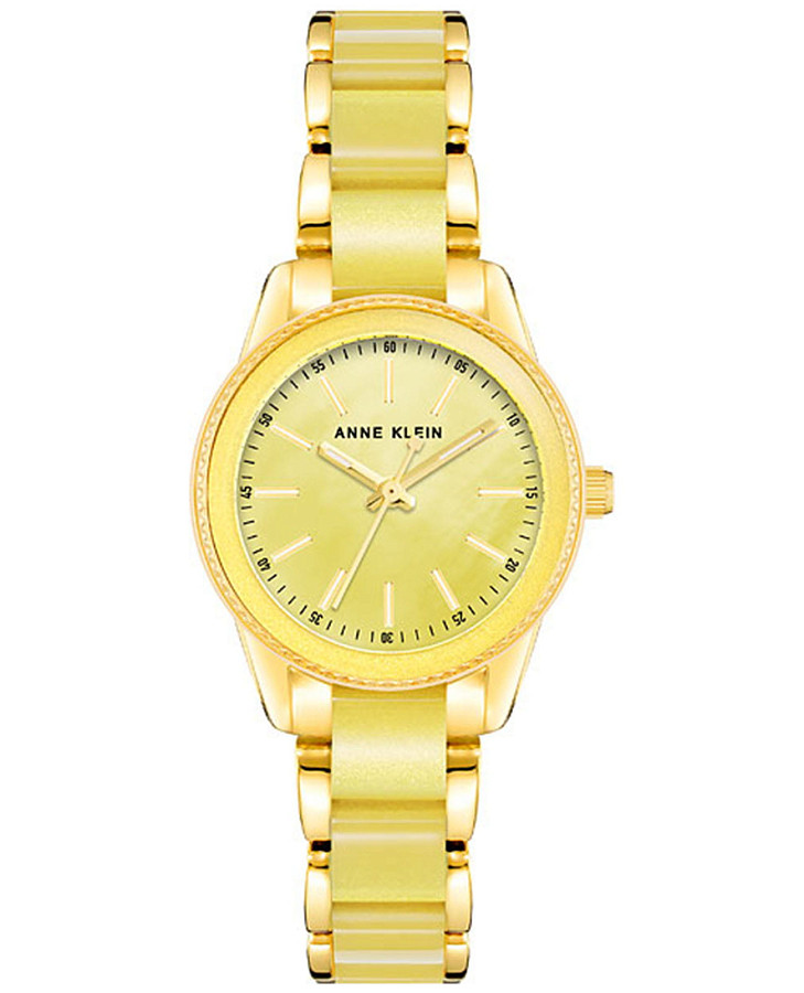 Часы Anne Klein Plastic 3212YLGB — женские, желтый
