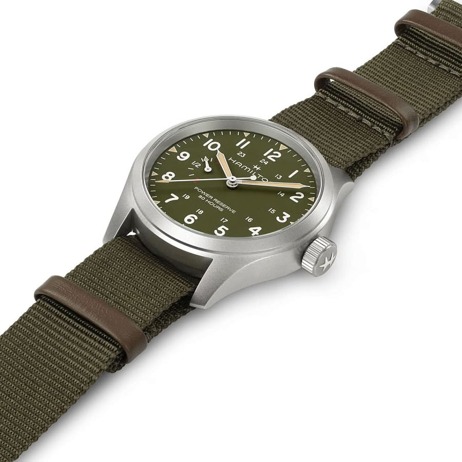 Часы Hamilton Khaki Field Power Reserve H69509960 — механические, сталь металл