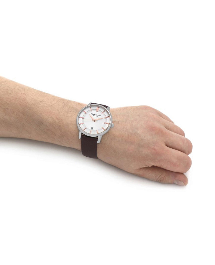 Часы Kenneth Cole Modern Classic KCWGB0014104 — мужские, кожаный