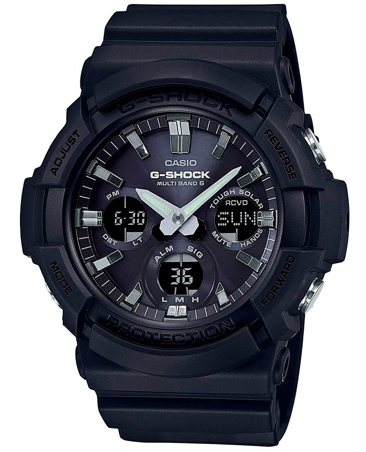 Часы Casio G-Shock GAW-100B-1A — мужские, серый