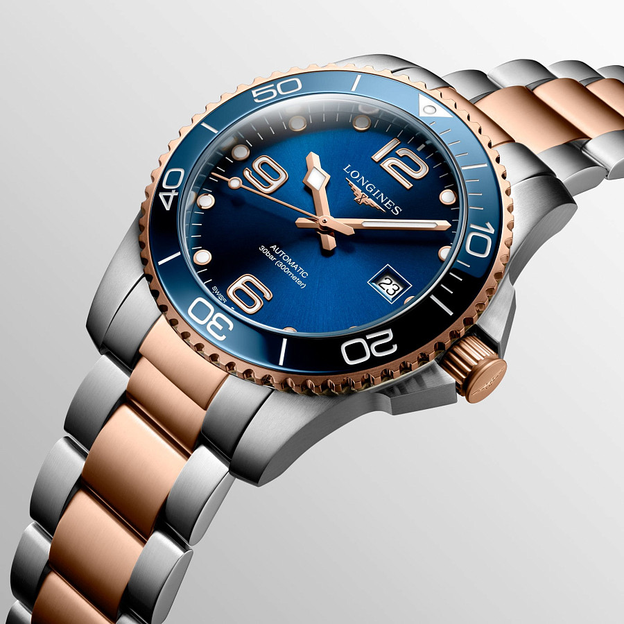 Часы Longines HydroConquest L3.781.3.98.7 — нержавеющая сталь с pvd-покрытием, мужские