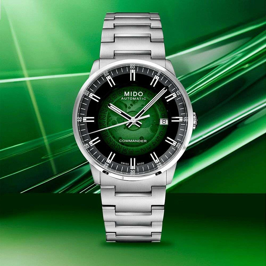 Часы Mido Commander Gradient M021.407.11.411.03 — нержавеющая сталь, мужские