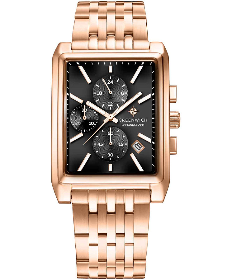Часы Greenwich Galeon Chrono GW 553.40.11 — мужские, черный