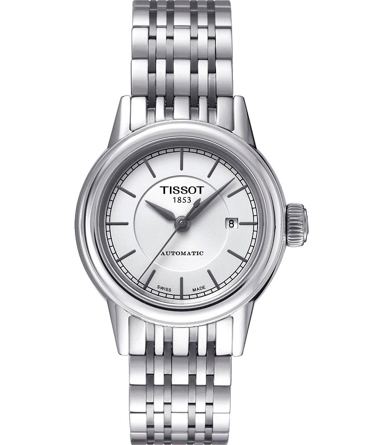 Часы Tissot Carson Automatic Lady T085.207.11.011.00 — женские, белый