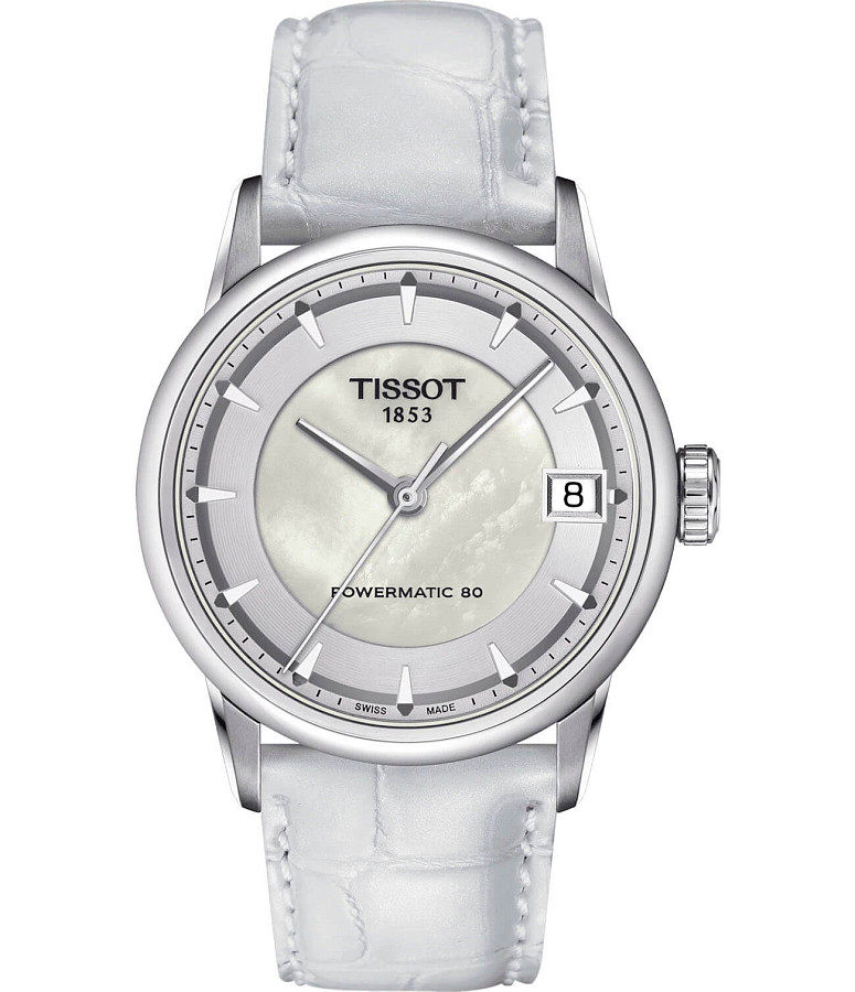 Часы Tissot Luxury Powermatic 80 T086.207.16.111.00 — женские, белый